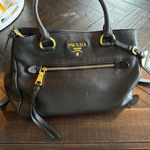 Prada black medium size handbag
